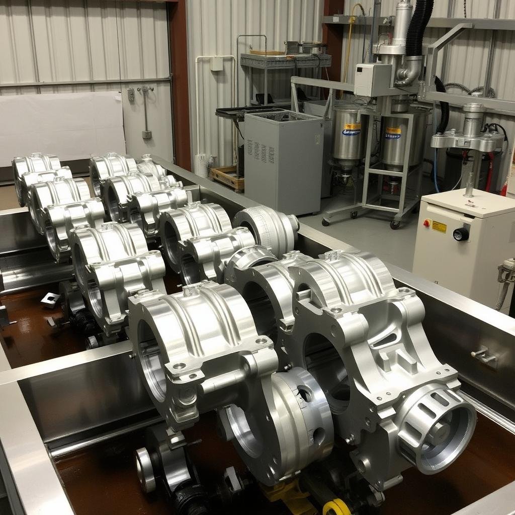 Surface treatment of aluminum forgings