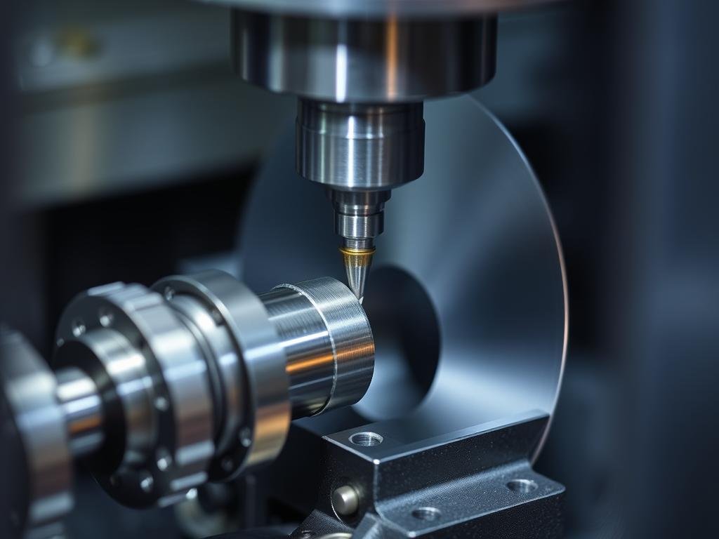 Swiss-type machining for small precision metal forge parts