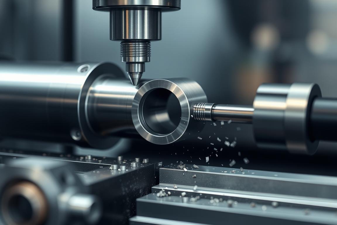 Swiss-type machining of precision components