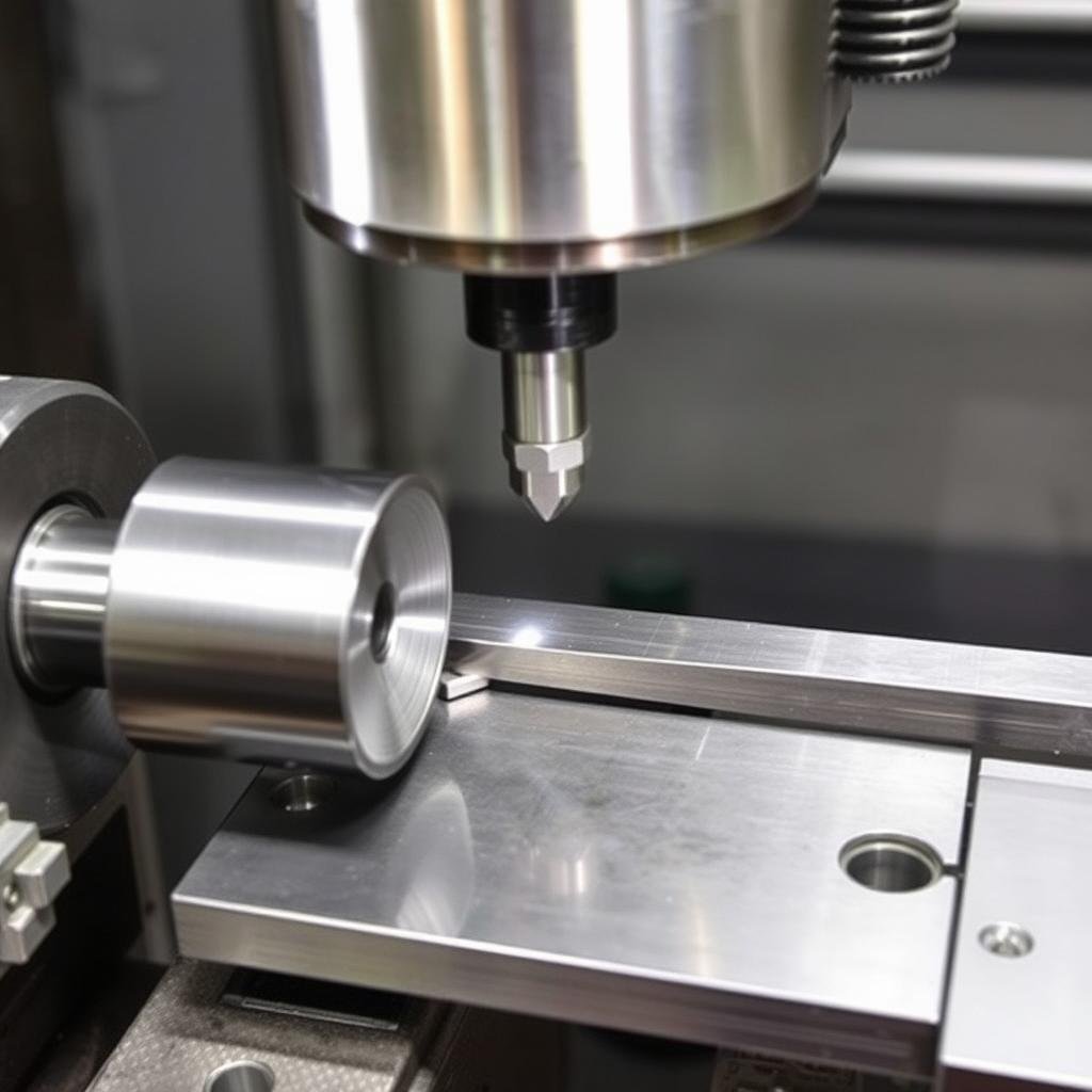 Trimming operation removing flash from forged component