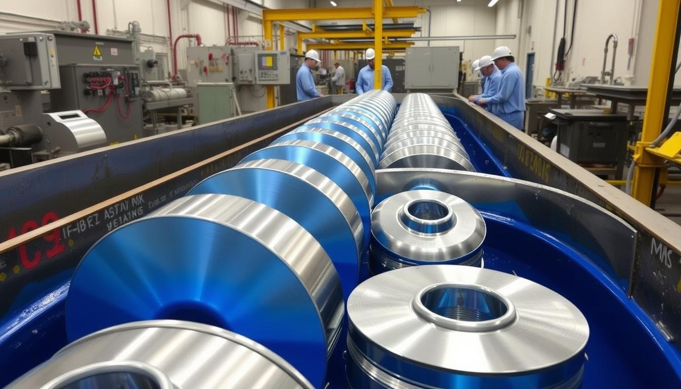 Type-II anodizing process for cold forged machined aluminum spools Type-II anodizing process for cold forged machined aluminum spools