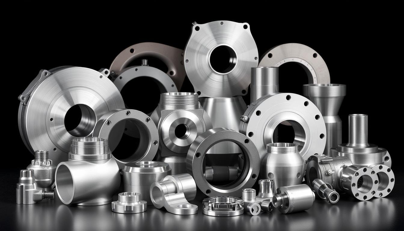 Various 7075 T6 aluminum forged components for aerospace applications