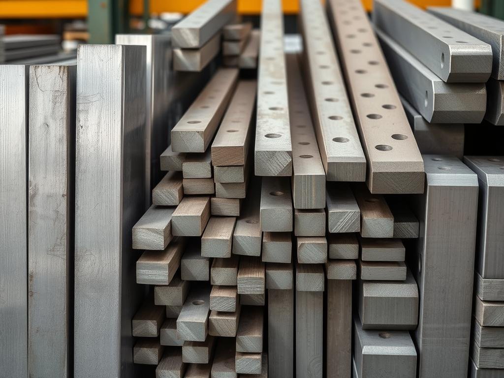 Various aluminum alloy billets prepared for hot forging at MAIKONG facility