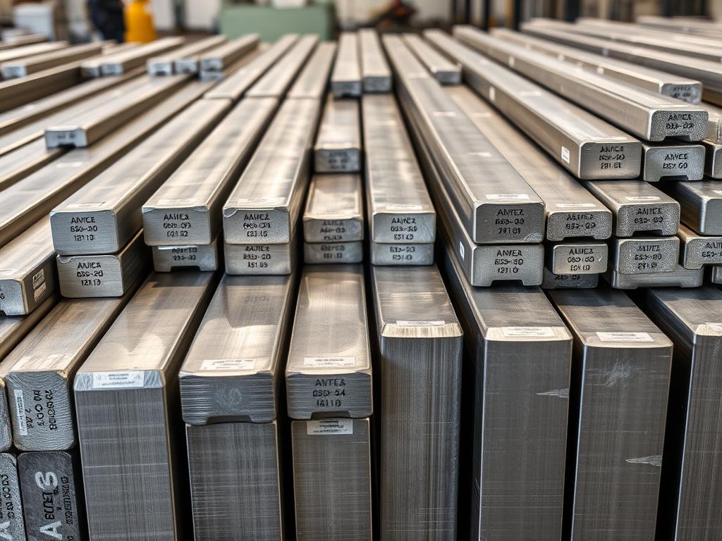 Various aluminum alloy billets ready for forging at Maikong Forge facility