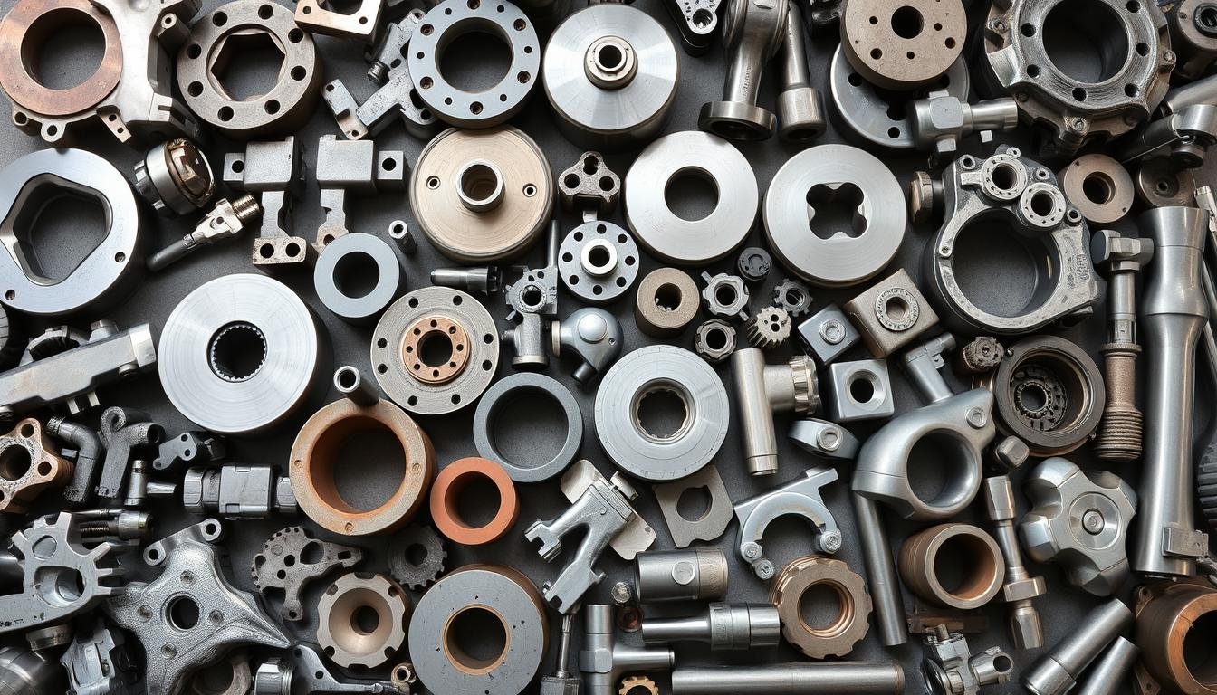 Various forged components from different industries showing applications of forging dies