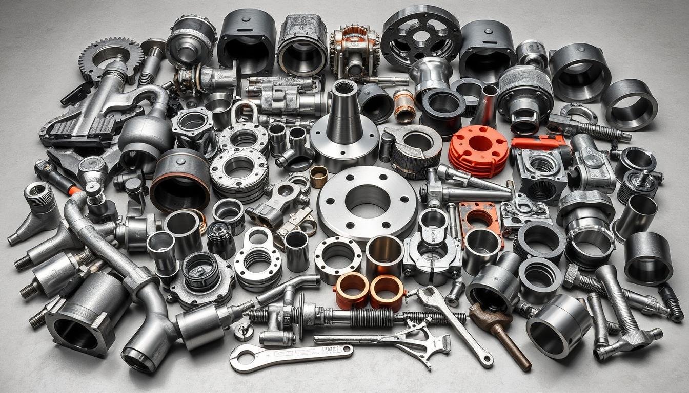 Various forged components used in different industries