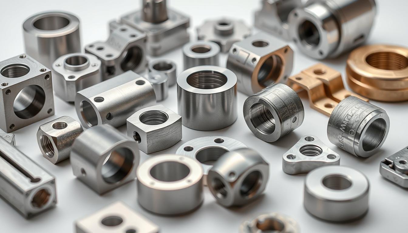 Various forged metal parts produced by MAIKONG showing different materials and finishes