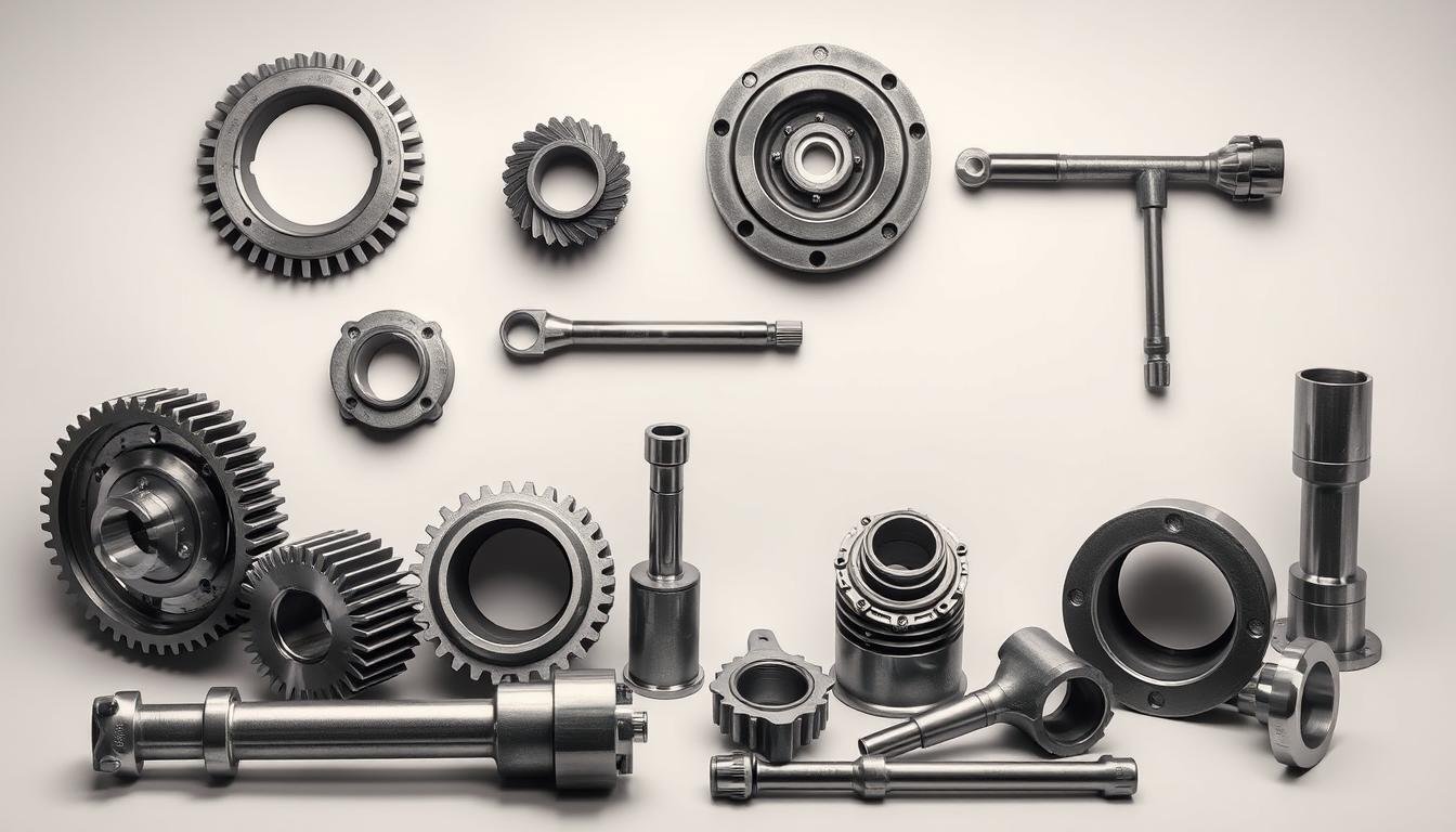 Various industrial forged steel components for critical applications