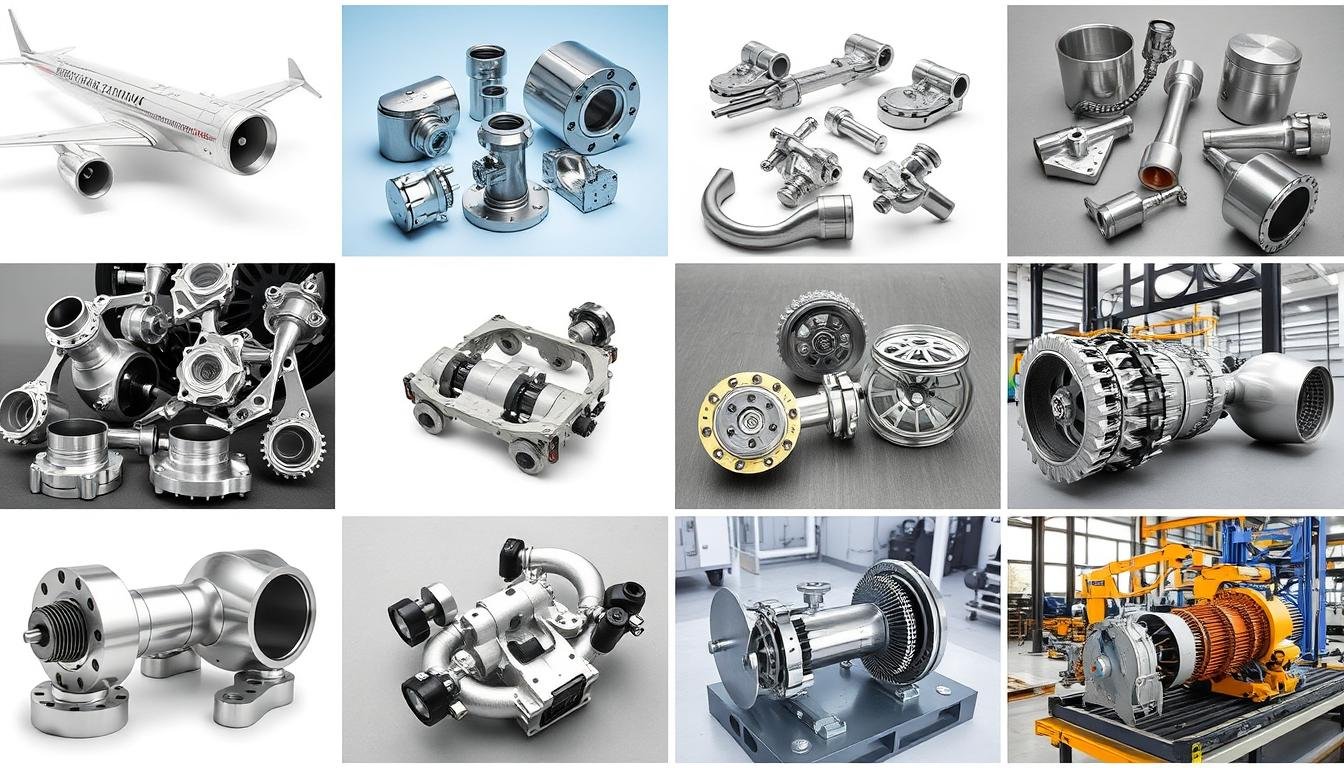 Various industry applications of forged aluminum components