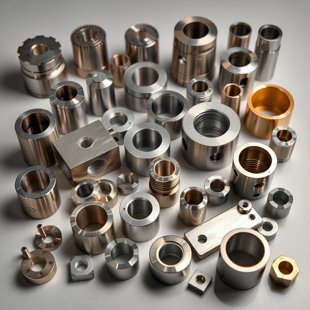 Various metal components produced using MAIKONG's forging press technology