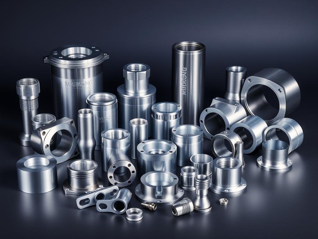 Various precision forged aluminum components manufactured by MAIKONG