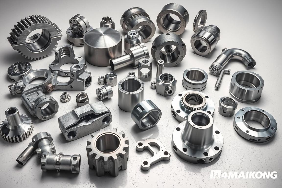 Various precision-forged aluminum components manufactured by MAIKONG