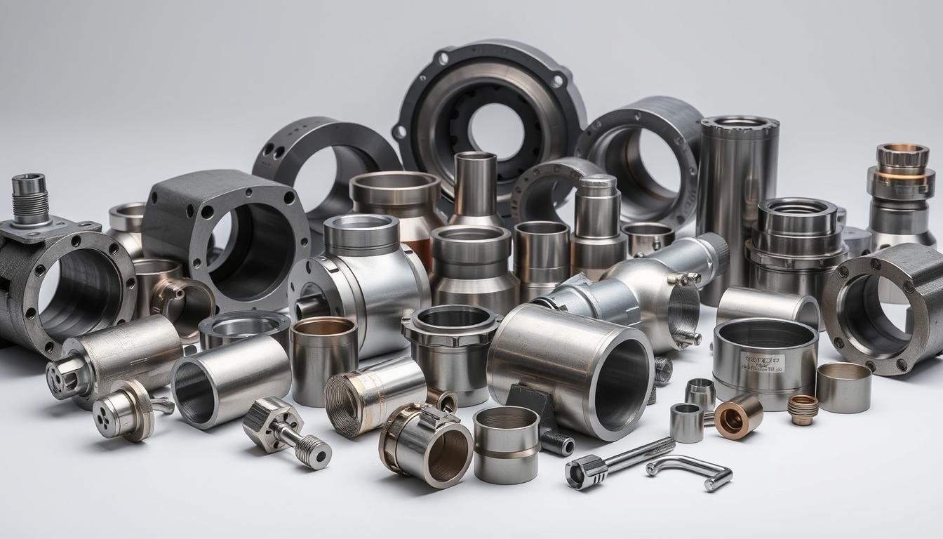 Various steel forged components for different industrial applications