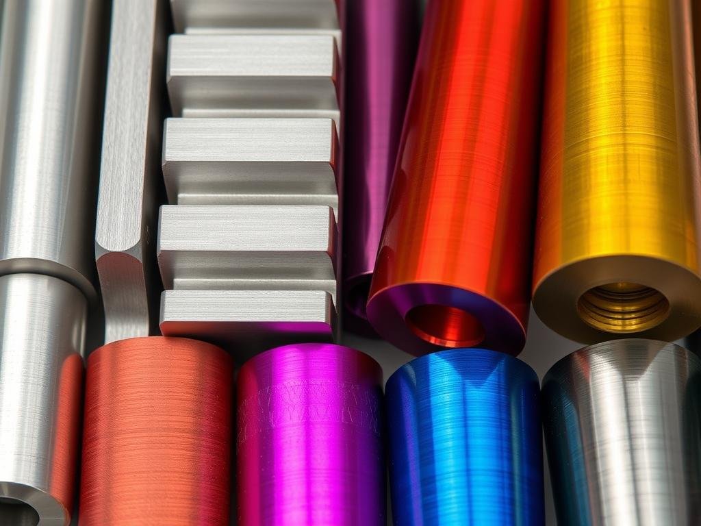 Various surface finishes available for aluminum forged components