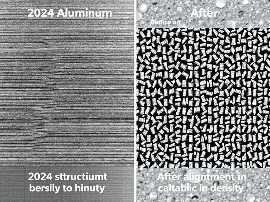 2024 aluminum forging process showing grain structure improvement