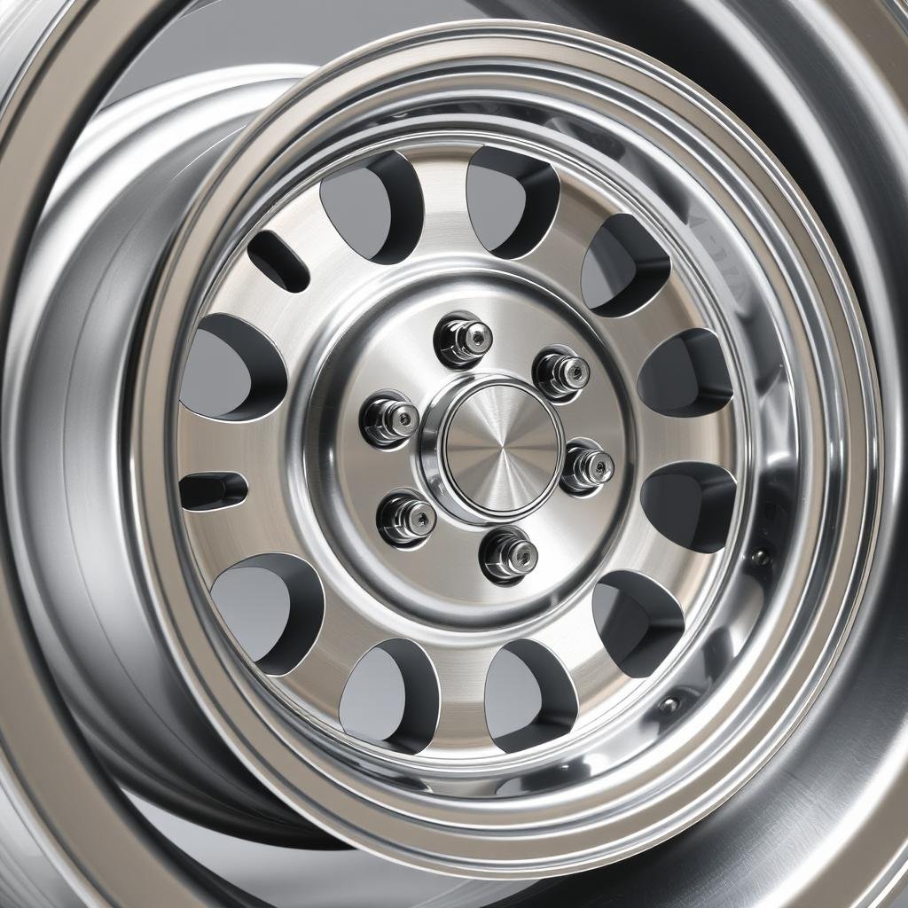 22.5 x 8.25 Alcoa forged aluminum wheel with hub pilot mounting