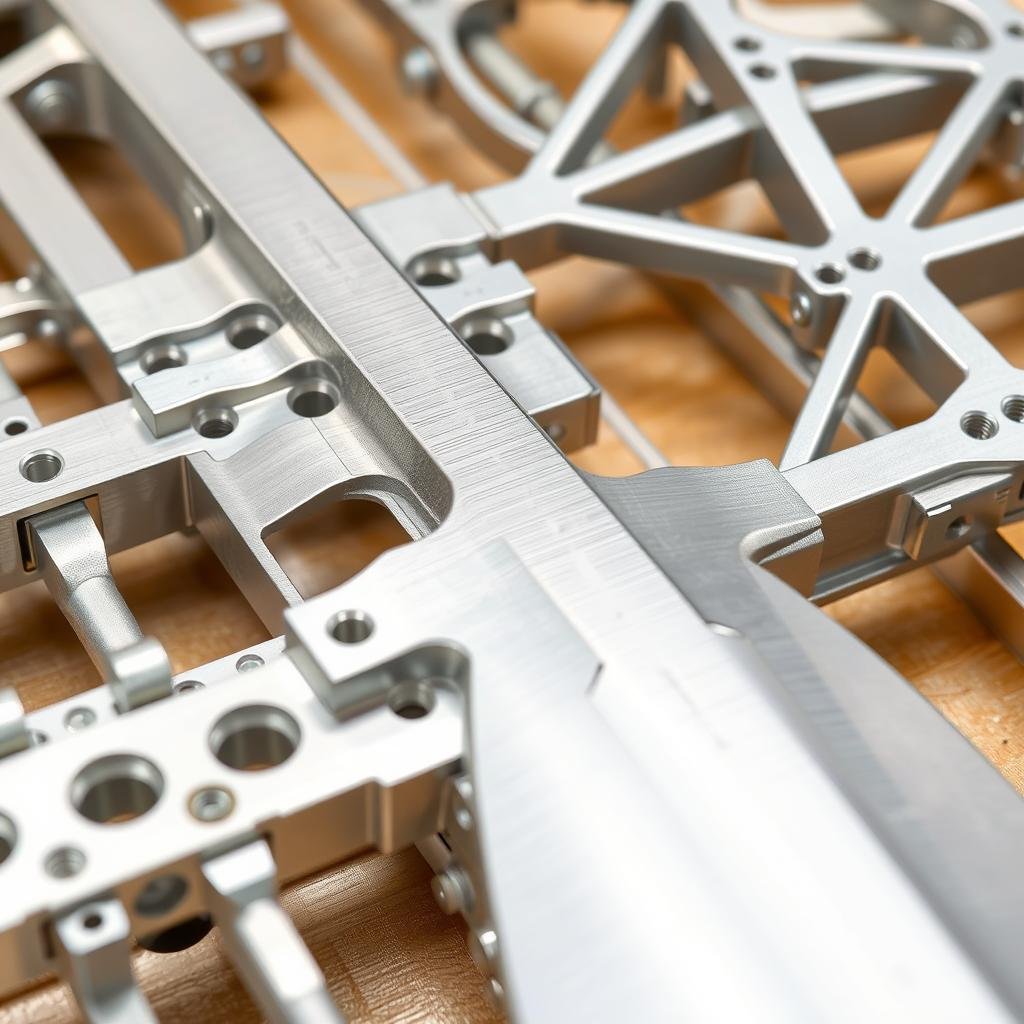 Aerospace components made from forged 7075 T6 aluminum