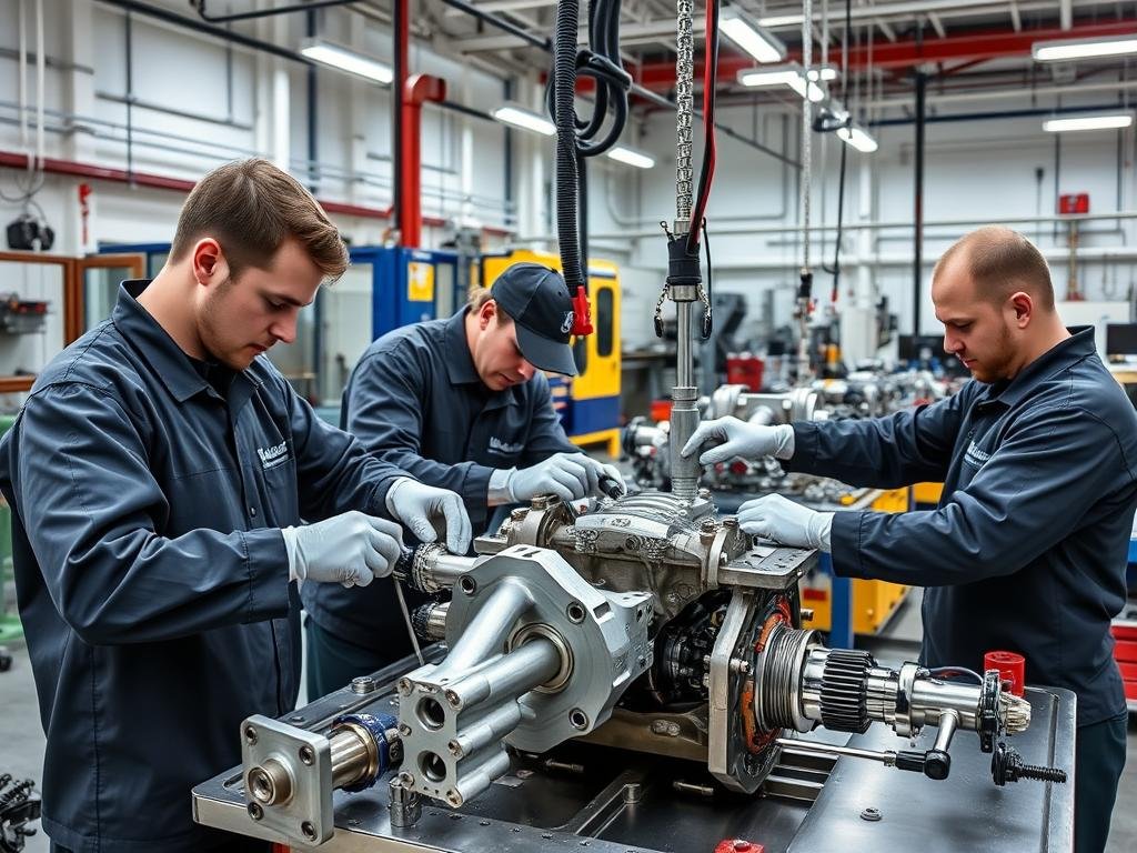 Assembly of forged 6061 T6 aluminum components