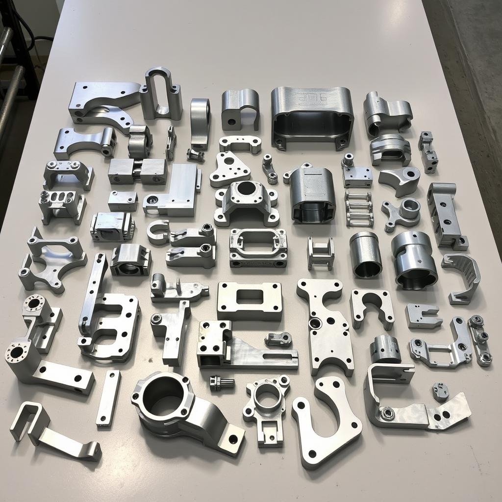 Automotive components produced using small aluminum forging press