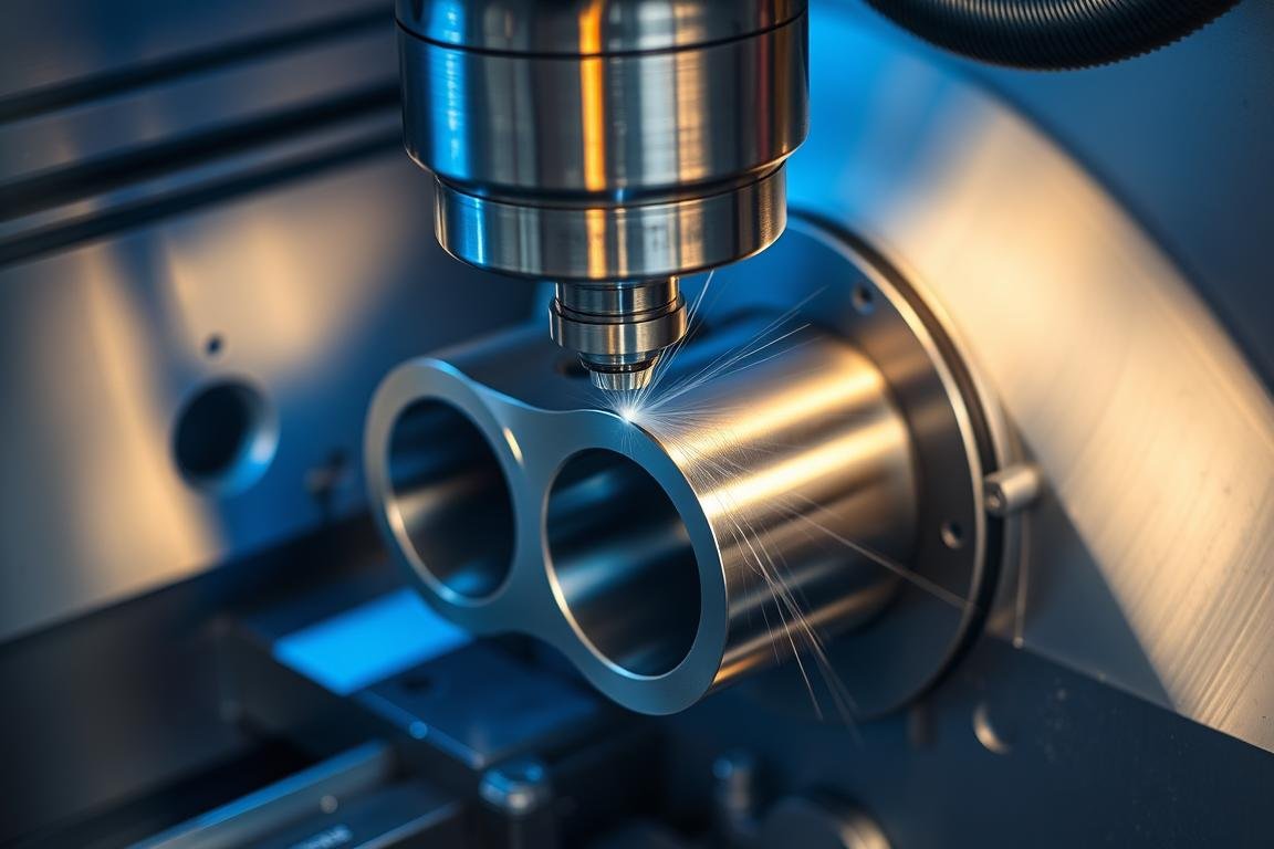 CNC machining of 6061 aluminum alloy forged component at MAIKONG facility