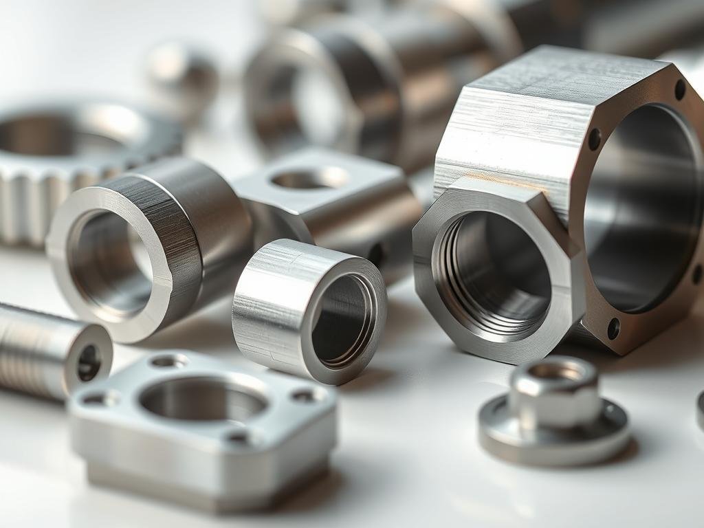 Close-up of precision aluminum forged parts from MAIKONG aluminum forging houses