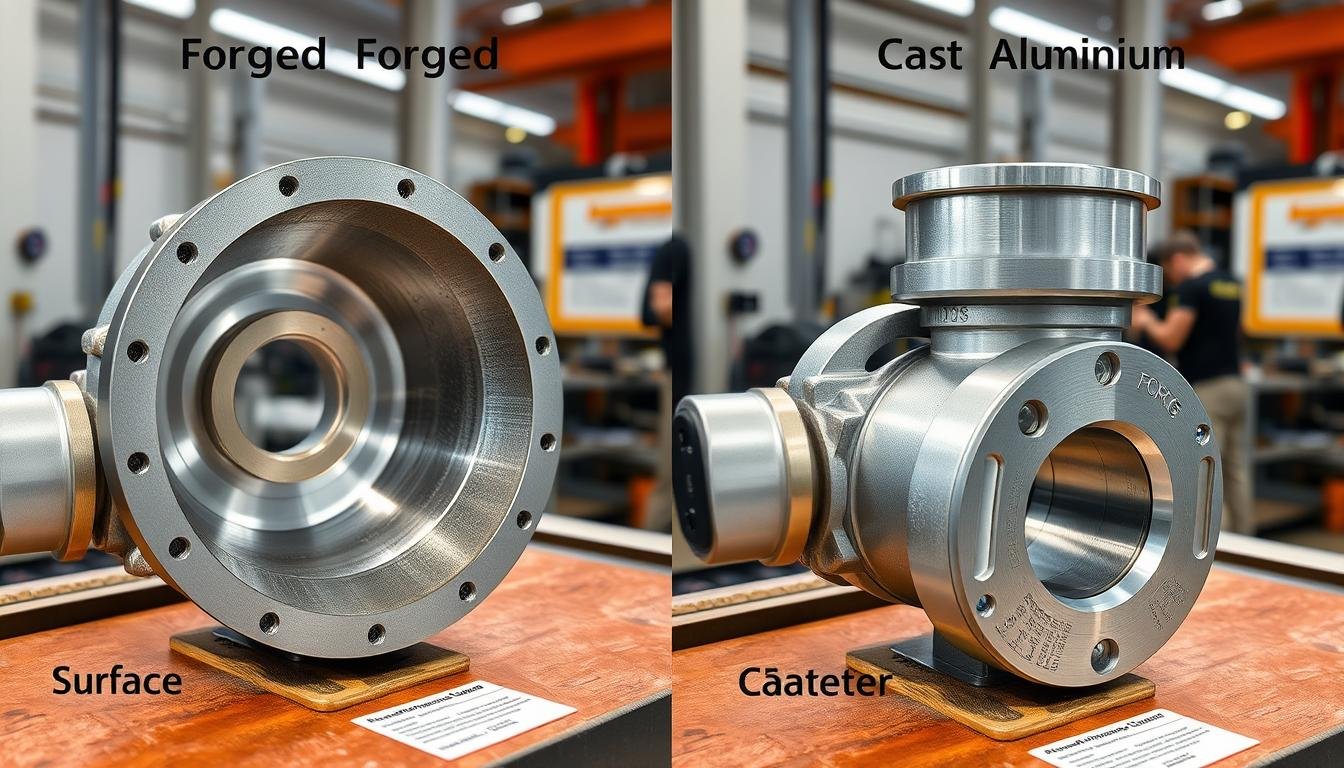 Comparison of 2024 aluminum forgings versus cast aluminum components
