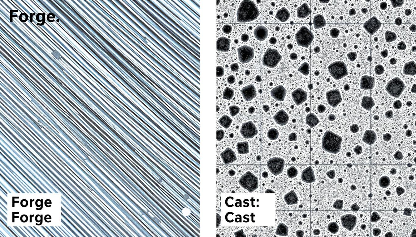 Comparison of forged vs cast 2024 aluminum alloy microstructure