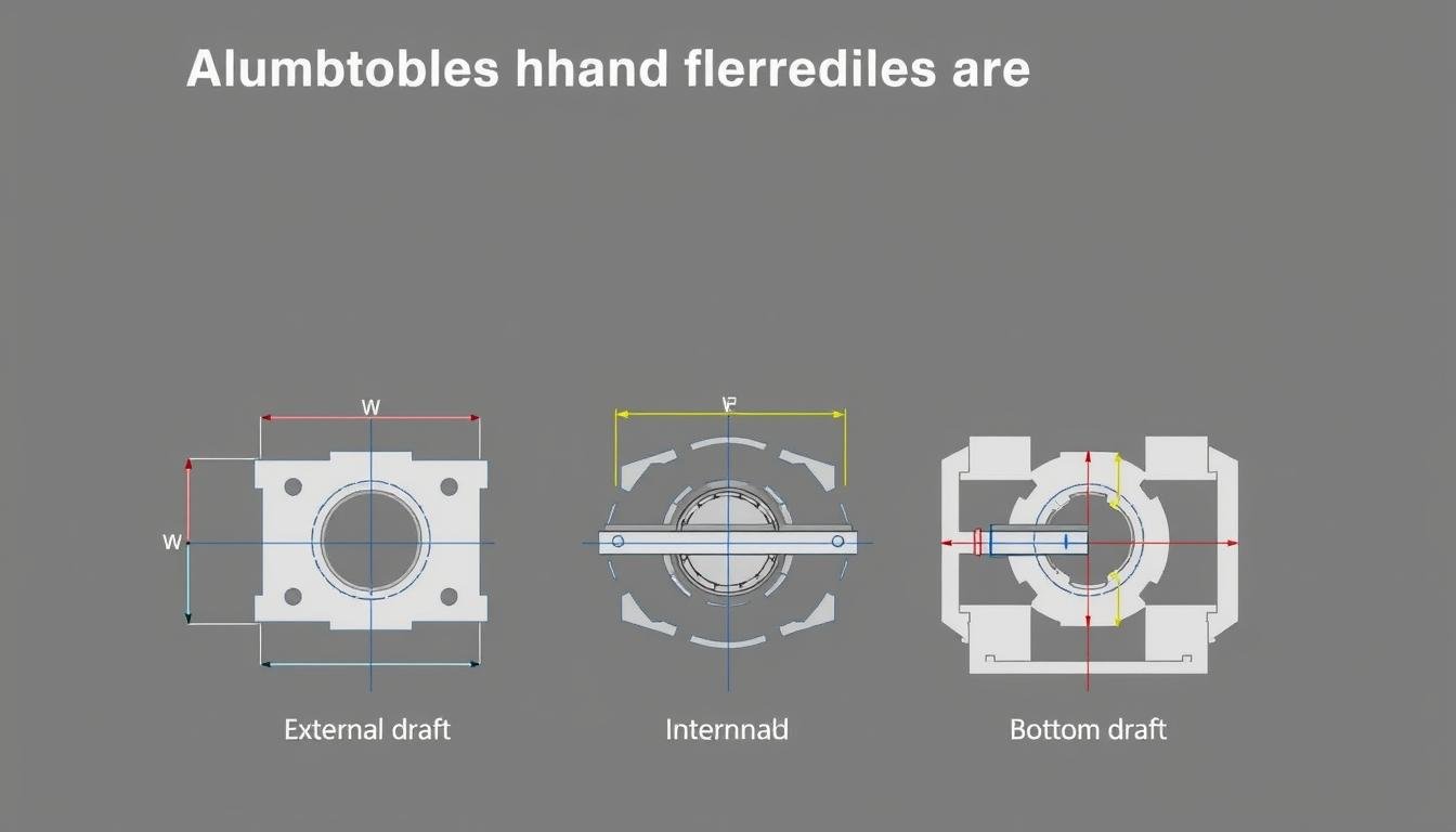 Draft angle types in aluminum forging design