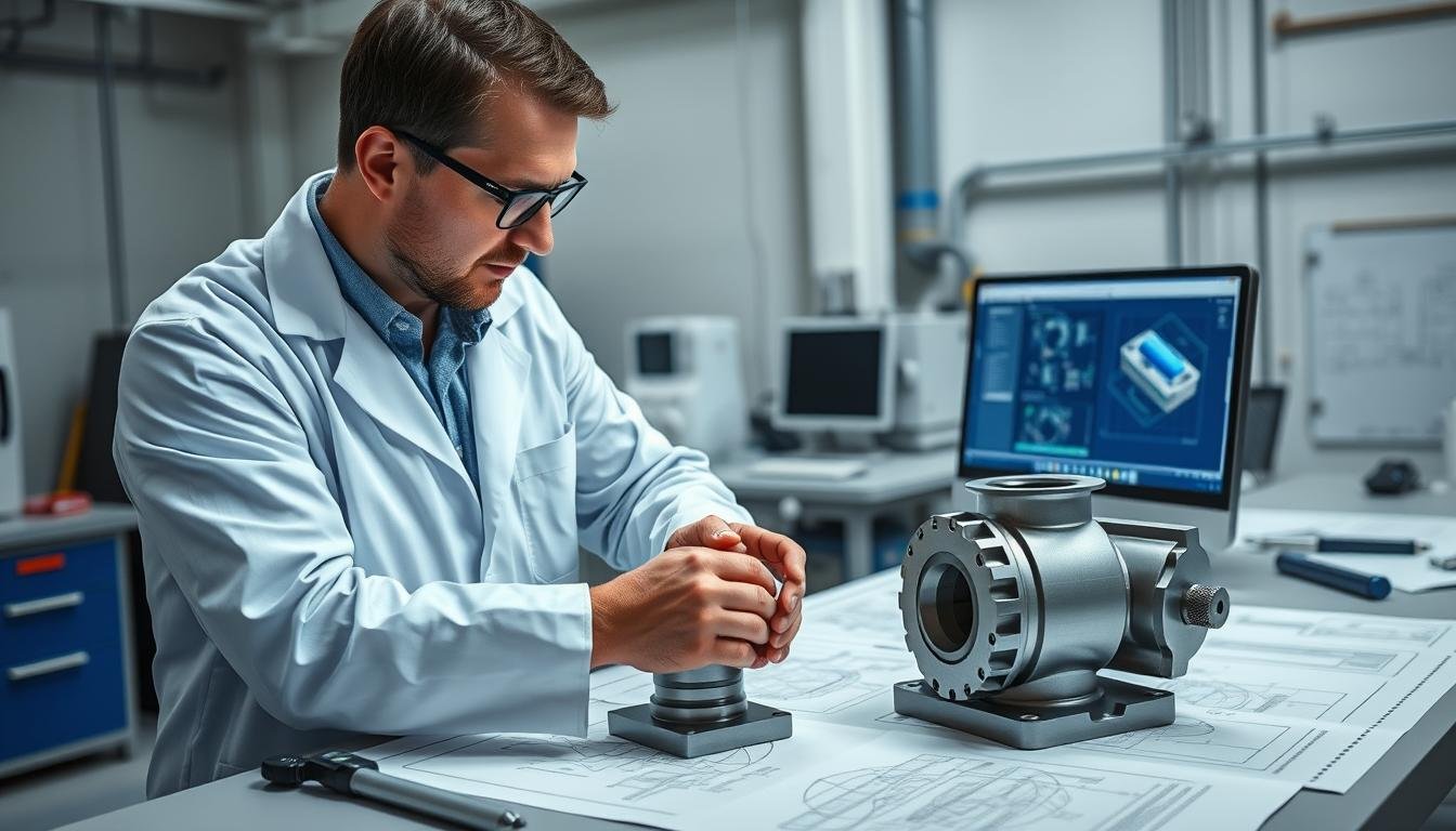 Engineer analyzing billet vs cast components for a project decision