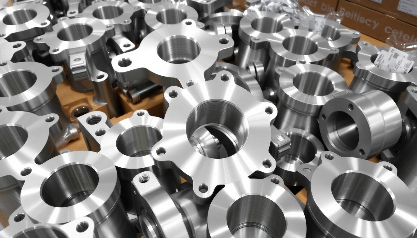 Finished 2024 aluminum alloy forged components ready for shipment