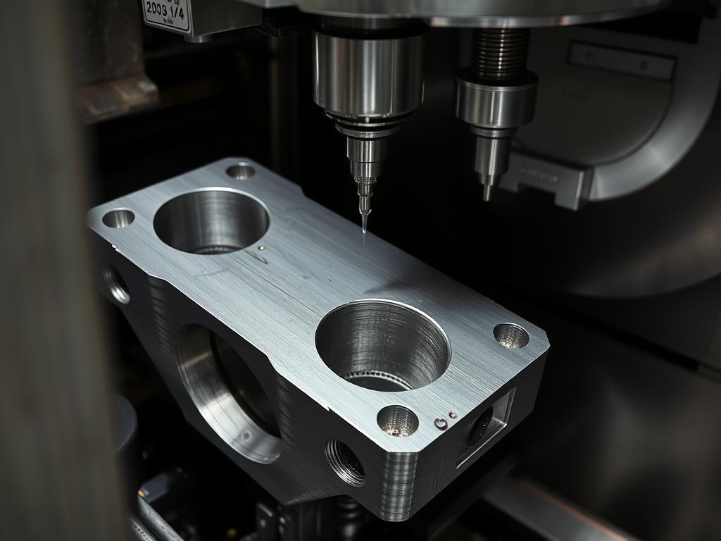Forged part undergoing secondary machining to achieve precise tolerances in critical areas