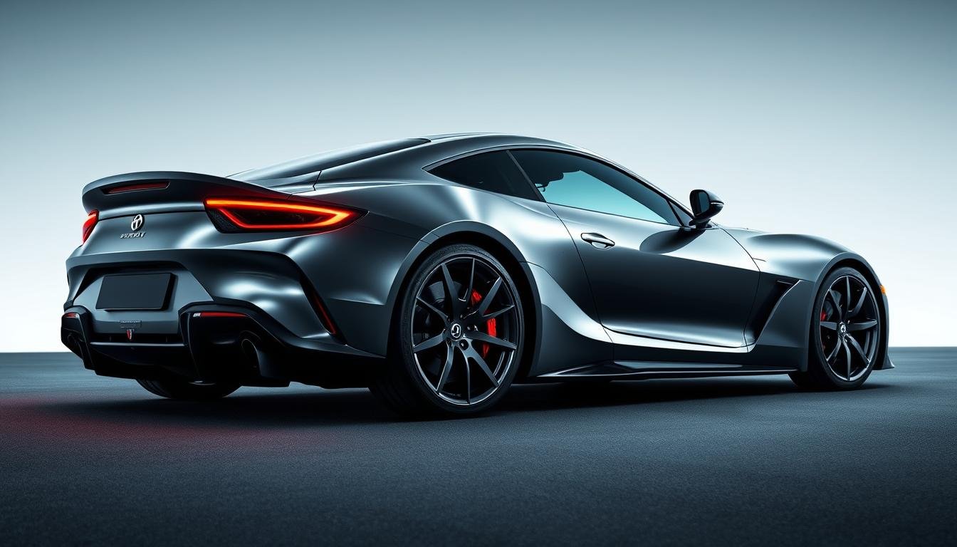 High-performance sports car fitted with MAIKONG forged aluminum 6061 wheels