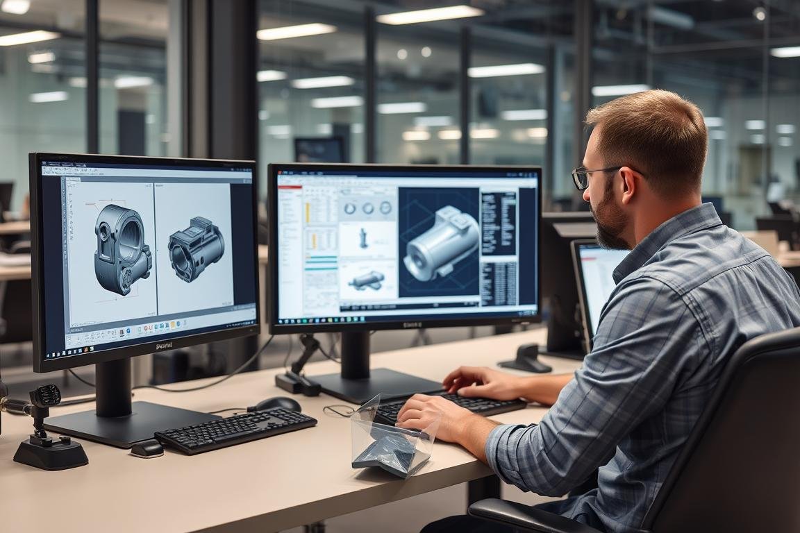 MAIKONG engineer using CAD/CAM software for aluminum forging design MAIKONG engineer using CAD/CAM software for aluminum forging design