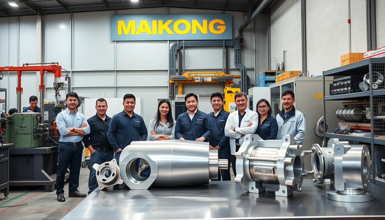 MAIKONG team and manufacturing facility showcasing expertise in forged aluminum