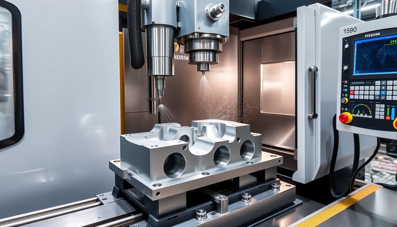 MAIKONG's CNC machining center processing 2024 aluminum alloy forgings