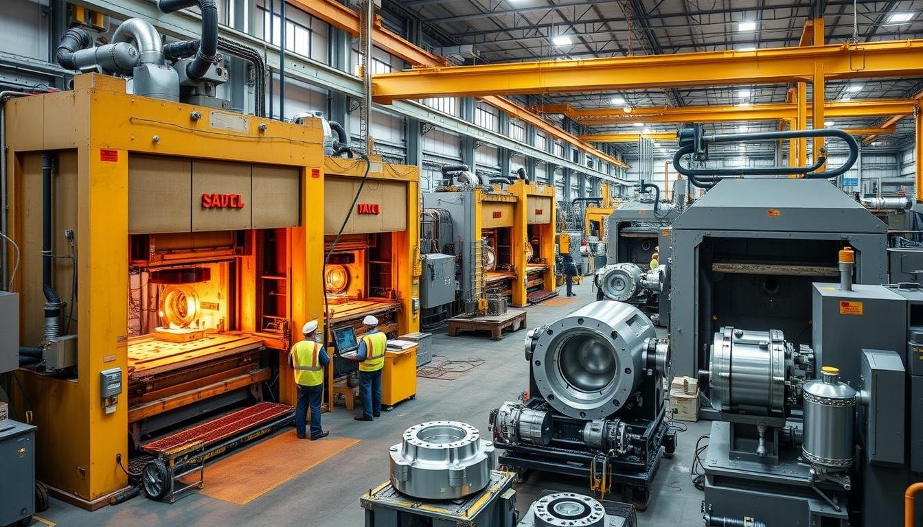 MAIKONG's advanced forging facility producing 2618 T61 forged aluminum components MAIKONG's advanced forging facility producing 2618 T61 forged aluminum components