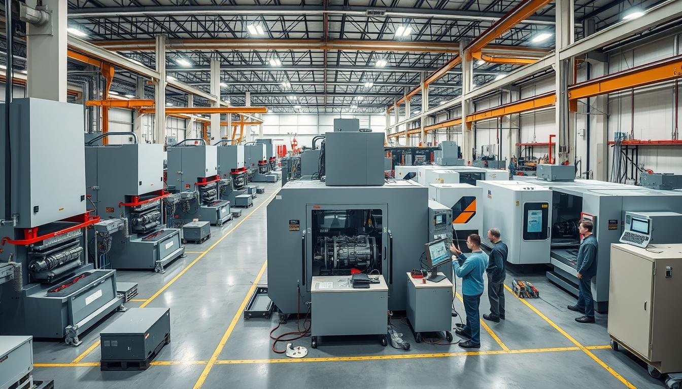 MAIKONG's advanced manufacturing facility with forging presses and CNC machining centers