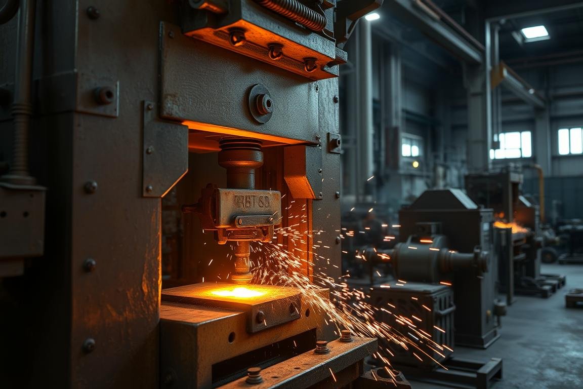 MAIKONG's aluminum forging press in operation MAIKONG's aluminum forging press in operation