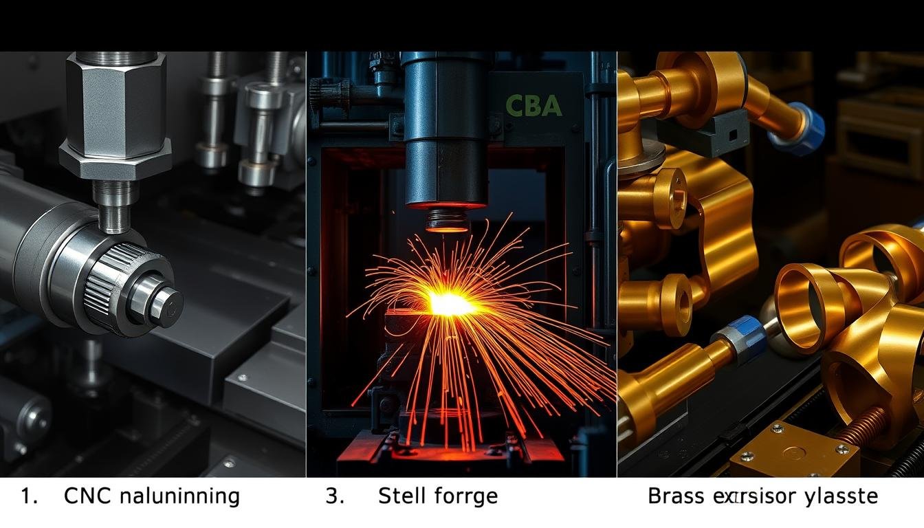 MAIKONG's comprehensive manufacturing services including CNC machining, steel forging, and brass extrusion