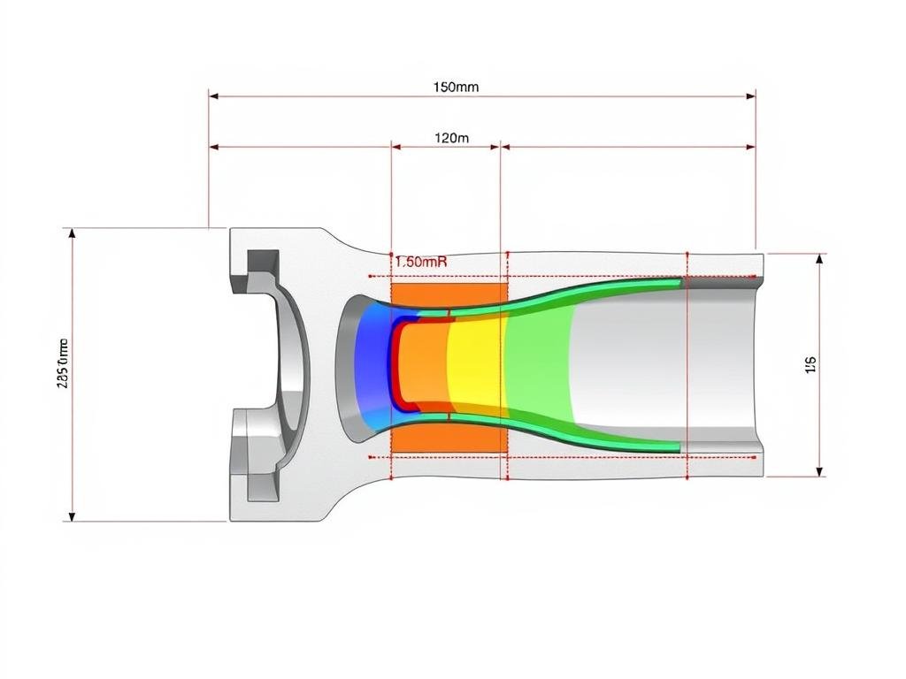 Machining allowance visualization on aluminum forged part