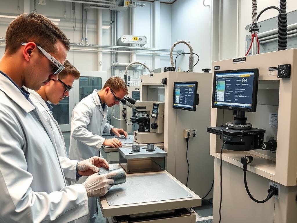 Material testing laboratory at MAIKONG aluminum forging facility