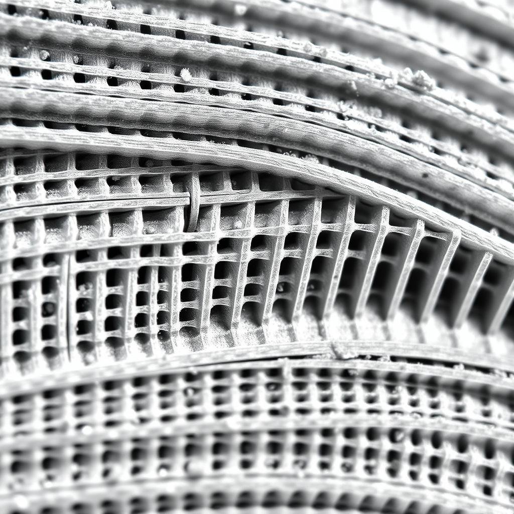 Microscopic view of forged 6061 T6 aluminum grain structure