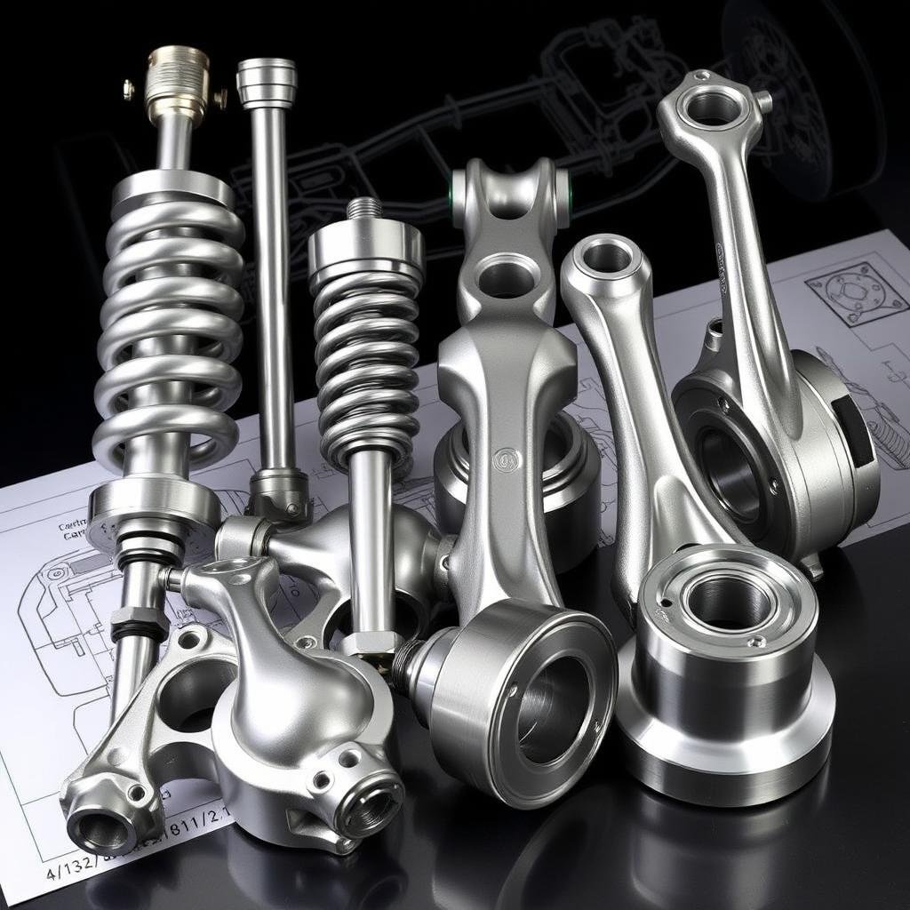 Precision aluminum alloy forgings for automotive suspension and drivetrain components