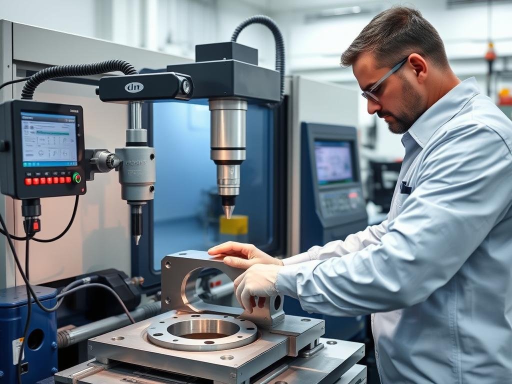 Quality control inspection of 2618 aluminum forgings at MAIKONG