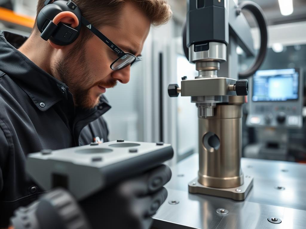 Quality control inspection of aluminum alloy forgings at MAIKONG Quality control inspection of aluminum alloy forgings at MAIKONG