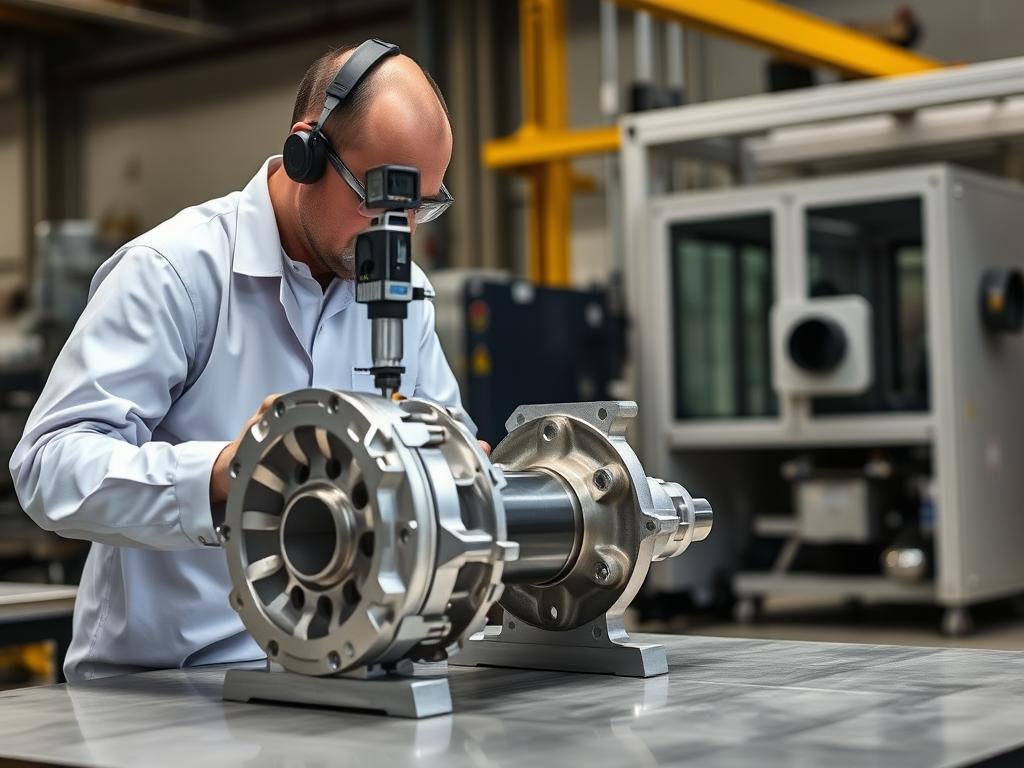 Quality control inspection of aluminum forged components