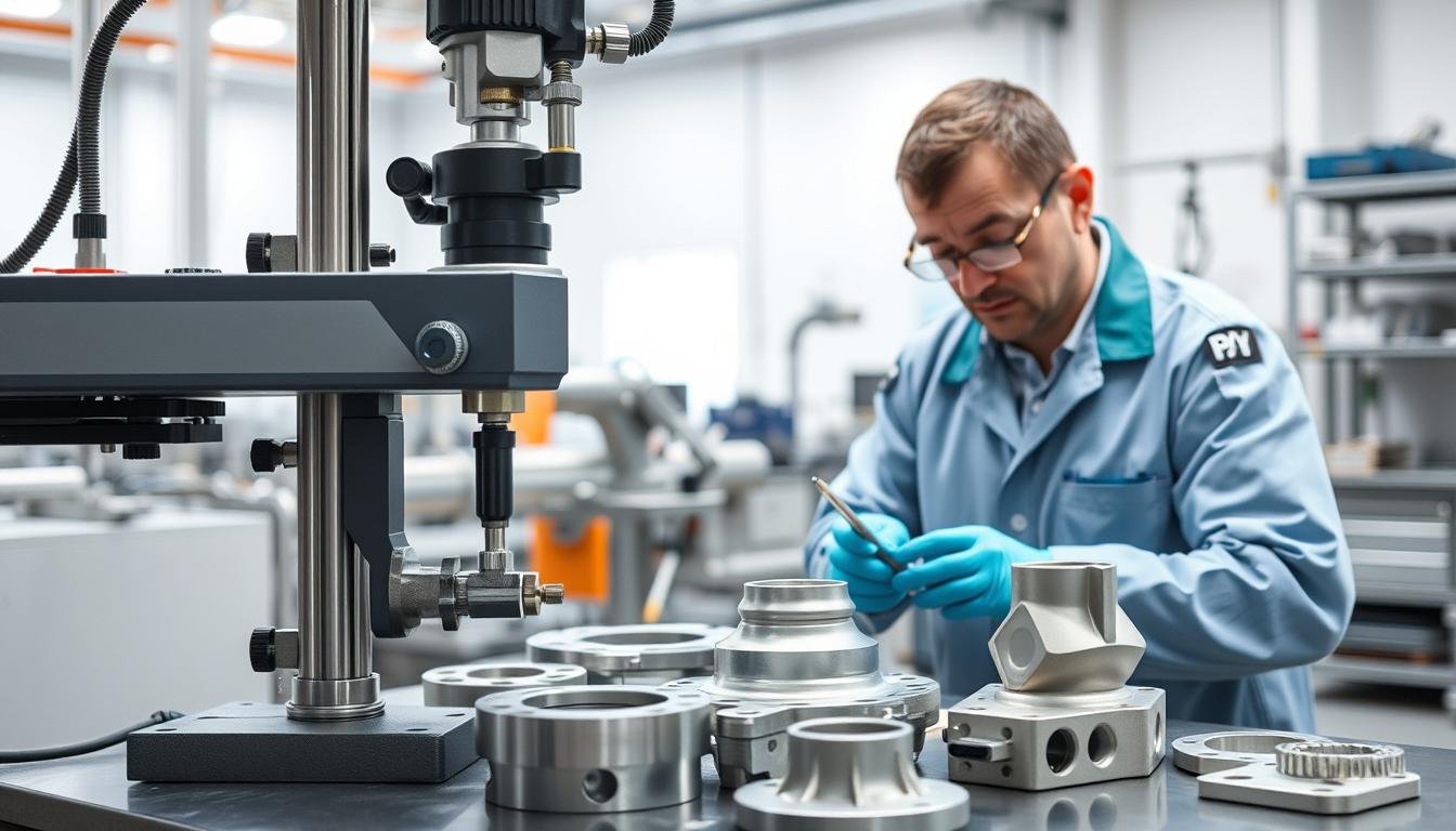 Quality control inspection of aluminum forged components