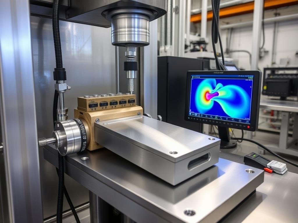 Strength testing of 2618 T61 forged aluminum component Strength testing of 2618 T61 forged aluminum component